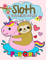 Sloth Coloring Book for Girls: Kawaii and Cute Sloth Design to color