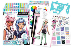 Make It Real - Fashion Design Sketchbook: Pastel Pop. Inspirational Fashion Design Coloring Book for Girls. Includes Sketchbook, Stencils, Puffy Stickers, Foil Stickers, and Fashion Design Guide