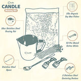 Jumbo DIY candle making kit - enough to make 50 candles - 5lb soy candle wax for candle making supplies & tools & instructions included