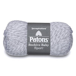 Patons Beehive Baby Sport Yarn, 3.5 oz, Baby Gray Marl, 1 Ball