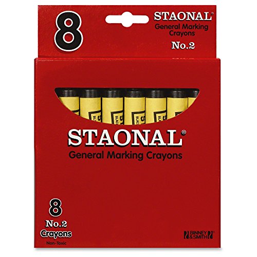 Crayola Bulk Extra Large Marking Crayons, Black,8 Count