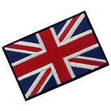 EmbTao Patches British Union Jack Embroidered England Flag UK Great Britain Hook & Loop Emblem