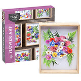Craft Crush – DIY Flower Art Craft Kit – Arrange Pre-cut Flowers and Foliage to Create a One-of-a-Kind Framed Arrangement