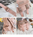 Cute Mini Backpacks with Accessories Aesthetic Mini Backpack for Teens Kawaii Small Backpack (White,With-Accessories)