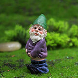 BARMI 4 Pack Miniature Gnomes Garden Decorations Garden Gnomes Outdoor Fairy Garden Gnomes Funny Gnomes Decor Gnome Ornaments Mini Gnome Figurines Gnome Gifts 4 Pack