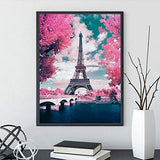 HaiMay 2 Pack DIY 5D Diamond Painting Kits Full Drill Rhinestone Painting Paris Diamond Pictures for Wall Decoration, City Diamond Paintings Style (Canvas 12×16 Inch)