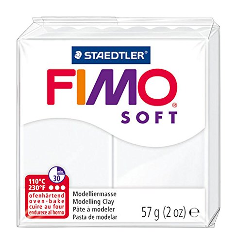 FIMO Soft Modelling Clay 57g Block White