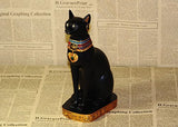 9.5" Ancient Egypt Kitty Egyptian Bastet Cat Goddess Statue Collectible Bastet Sculpture (9.5"