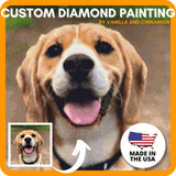 Custom Diamond Painting Kits for Adults 5D DIY - Made in USA - Personalized Diamond Art, Customized Diamond Dotz Kits, Rhinestone Painting , Paint with Diamonds, Square Drill(43.3 INCH / 110 cm)