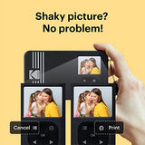 KODAK Mini Shot 2 Retro 4PASS 2-in-1 Instant Digital Camera and Photo Printer (2.1x3.4 inches) + 68 Sheets Bundle, Yellow