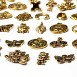 Jewelry Charms, EUBags 50 PCS Antique Gold Assorted Mixed Charms Pendants DIY for Necklace Bracelet