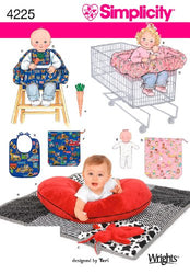 Simplicity 4225 Baby Accessory Sewing Pattern for Baby Boy and Girl by Teri, One size