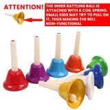 Mini Handbell set 8 Notes - Kids Percussion Musical Bells (B025)