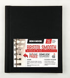 Koh-I-Noor Bristol Smooth Bright White Paper Hardcover Sketchbook with In and Out Pages and