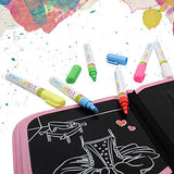 KIDDYCOLOR 6 Pack Liquid Chalk Markers for Kids Art, Chalkboard