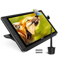 Graphic Tablet with Screen,2022 New 15.6'' XOPPOX 1080P Drawing Monitor Pen Display with Full Laminated Screen,Tilt Battery-Free Stylus 8192 Level Pen Pressure,Stand,Compatible for Window/Mac
