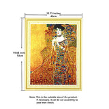 5D Diamond Painting Kits For Adults - Portrait of Adele Bloch - Gustav Klimt, Special Shape Rhinestones Crystals Painting Kit, Easy Embroidery Craft for Home Decoration, Wall Decor or Gift