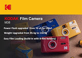 Kodak M38 35mm Film Camera - Focus Free, Powerful Built-in Flash, Easy to Use (Flame Scarlet)