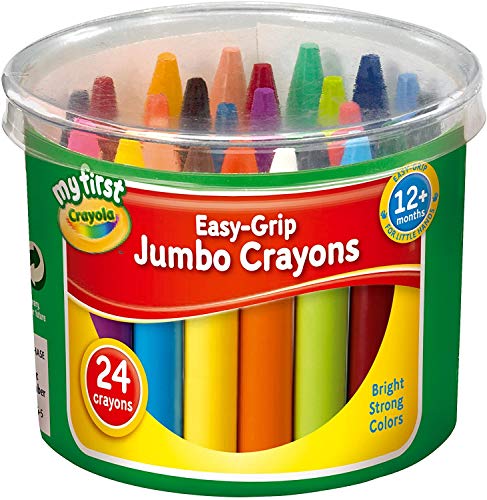 2 x Easy Grip Jumbo Crayons designed for Toddlers, Pack of 24, 81-8104