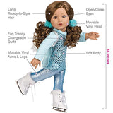 Adora Amazing Girls 18-inch Doll, "Ice Skating Ava" (Amazon Exclusive) Compatible With Most 18 Inch Doll Accessories And Clothing (218803)