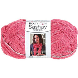Coats: Yarn Red Heart Boutique Sashay Sparkle Yarn, Salmon