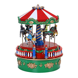 Mr. Christmas 5" Carousel Mini Animated Carnival Music Box