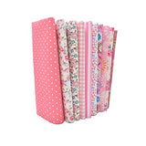 RayLineDo 10pcs 12 x 12 inches (30cmx30cm) Print Cotton Pink Series Fabric Bundle Squares Patchwork