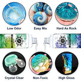 Magicdo Epoxy Resin Kit Crystal Clear Casting and Coating Resin Kit for Beginners River Table Tops Art Casting Resin Jewelry Projects, DIY,Tumbler Crafts, Molds, Art Painting(32oz)