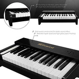 MOOZICA Beginning Piano, Solid Wood Multi-functional Digital Keyboard Piano for Beginner Piano For Kids (30 Keys-Black)