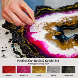 Art Pro Pigments Brilliant Mica Powder-Perfect as Epoxy Resin Color Pigment-Cells-No Lumps or Residues-Also Works for Makeup, Bath Bomb, Soap and Slime-Non-Toxic (270g, Multicolor)