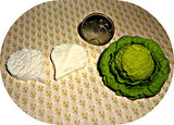 Mold cabbage leaf (2 molds) Dollhouse miniature 1:12