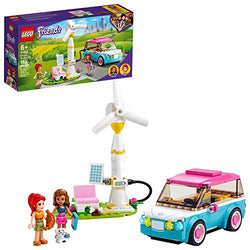 LEGO Friends Olivia's Electric Car 41443 Building Kit; Creative Gift for Kids; New Toy Inspires Modern Living Play, New 2021 (183 Pieces)