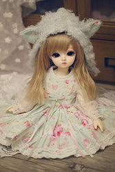 Free Gift 1/6 YOSD SD BJD Dress Suit Outfit Doll Dollfie LUTS / Dinner Dress / Light Green Lace Dress