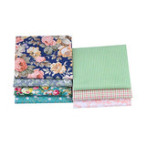 New Foral Series Cotton Fabric Quilting Patchwork Fabric Fat Quarter Bundles Fabric for Sewing DIY Crafts Handmade Bags 40X50cm 7pcs/lot (Green Series)