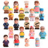 Beverly Hills Doll Collection Sweet Li'l Folks Set of 20 Community and Family Dollhouse Figures Soft Vinyl Play Figures People for All Ages