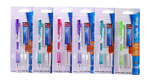 Paper Mate Clearpoint 0.7mm Mechanical Pencil Starter Set (Pack of 6) Colors May Vary