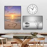 5D Diamond Painting Kits Full Drill DIY Beach Love Diamond Paintings Art Crystal Rhinestone Embroidery Pictures Cross Stitch Arts Craft for Home Wall Decor Gifts (Beach Heart 12X16 inch)