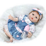 Aimeedoll 22" Soft Silicone Vinyl Reborn Baby Doll Weighted Realistic Baby Birthday Gift Baby Toy