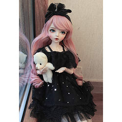BJD Doll 1/3 60CM Set Multi-Joint Movable Doll Toys Set with Clothes Wigs Makeup Shoes Socks Accessories Children's Day Creative Gift