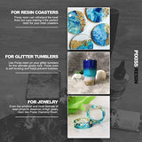 Epoxy Resin Crystal Clear Casting Resin for Epoxy and Resin Art | Pixiss Brand Easy Mix 1:1 (17-Ounce Kit) | Silicone Jewelry Mold Kit for Earrings, Bracelets, Rings, Pendants