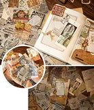 Vintage Style Scrapbooking Stickers Paper Pack (110 Pieces) for Art Journaling Planner Bullet Junk Journal Supplies Notebook Craft Kits Collage Album Aesthetic Cottagecore Picture Frames