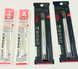 Value Pack of 2 Tombow Mono Zero Erasers & 4 refills