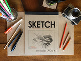 Premium Paper Sketch Pad for Pencil, Ink, Marker, Charcoal and Watercolor Paints. Great for Art, Design and Education. (Jumbo 8.5" x 11")