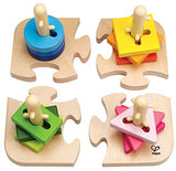 Hape Creative Toddler Wooden Peg Puzzle, L: 7.8, W: 4.6, H: 7.8 inch