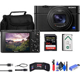 Sony Cyber-Shot DSC-RX100 VII Digital Camera (DSC-RX100M7) + 64GB Memory Card + Case + Card Reader + Flex Tripod + Memory Wallet + Cleaning Kit