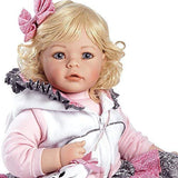 Adora ToddlerTime "The Cat's Meow" Doll with cat themed outfit, hooded vest and fuzzy cat purse