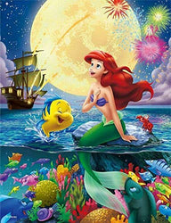 TOCARE Large 5D Diamond Painting Kits for Adults Kids 20x16Inch/50x40cm Full Drill Painting by Numbers Home Wall Art Decor Christmas Gift- Little Mermaid Arial