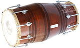 Mahraja Musicals Dholak (Dholki), Special Gajra, Mango Wood, Bolt-tuned, Padded Bag, Spanner, Dholak Drum(PDI-BGA)