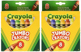 Crayons Jumbo 8ct Peggable Tuck Box [Set of 2]