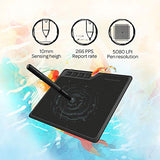 GAOMON S620 6.5 x 4 Inches Graphics Tablet with 8192 Pressure 4 Express Keys and Battery-Free Pen for Digital Drawing & OSU on Mac Win Android Device